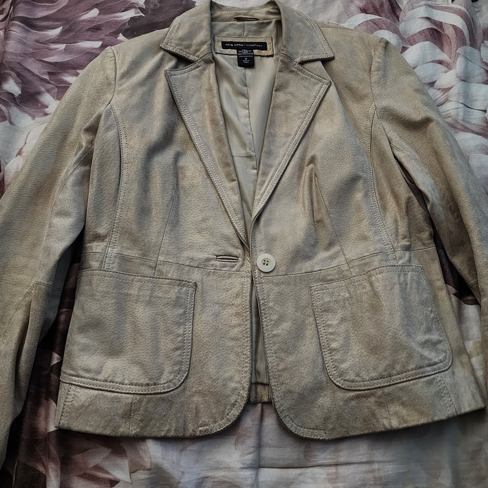 Women's Beige Blazer Jacket